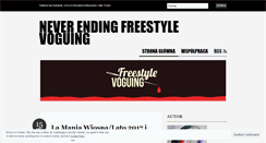 Desktop Screenshot of freestylevoguing.com
